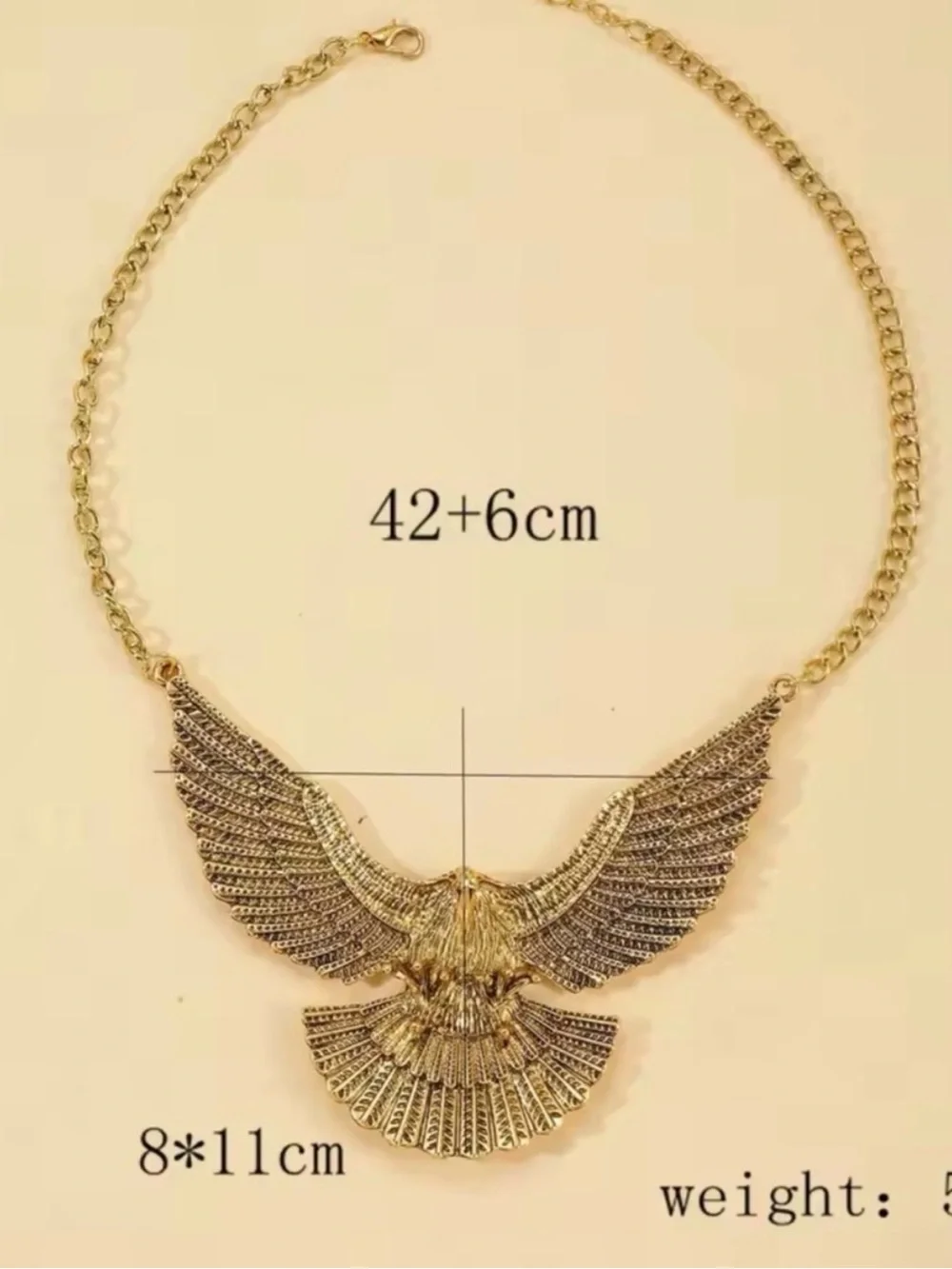 Gold Eagle Wing Necklace